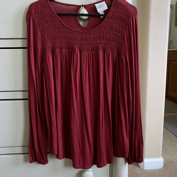 Knox Rose Tops - Brick red top NWT